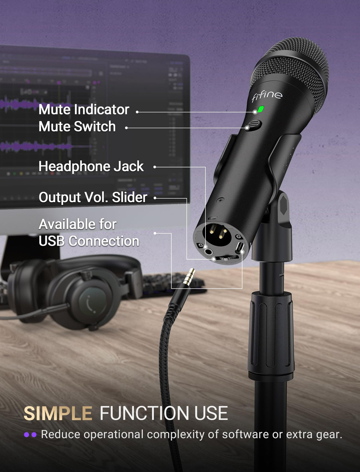 USB/XLR Dynamic Microphone N560032