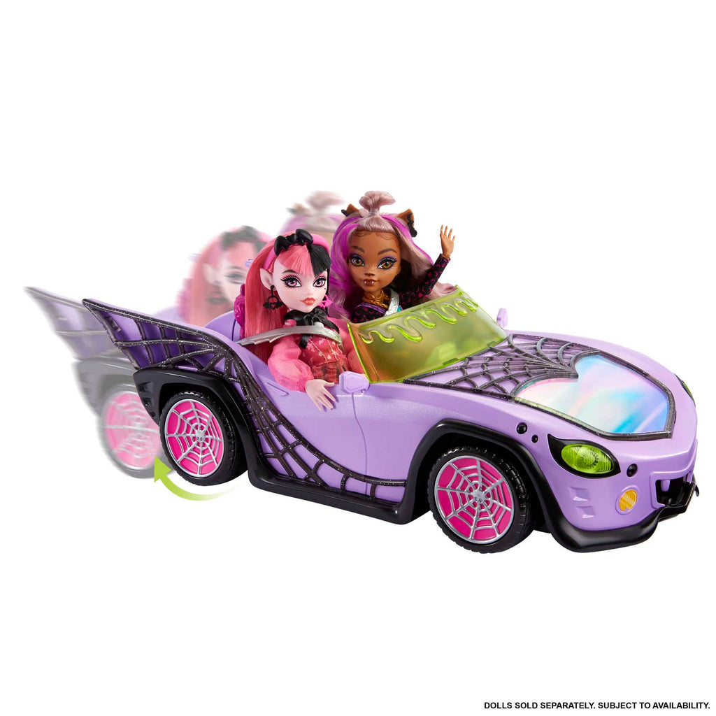 Purple Convertible Toy Car with Spiderweb Details Z9658