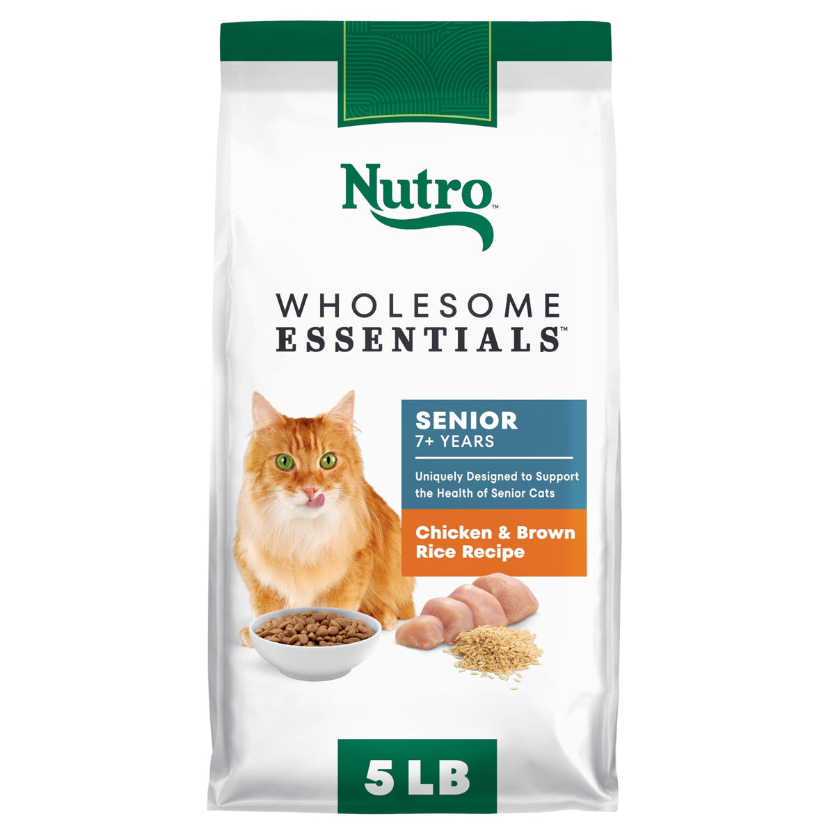 Senior Dry Cat Food Chicken & Rice 5 lb G73190