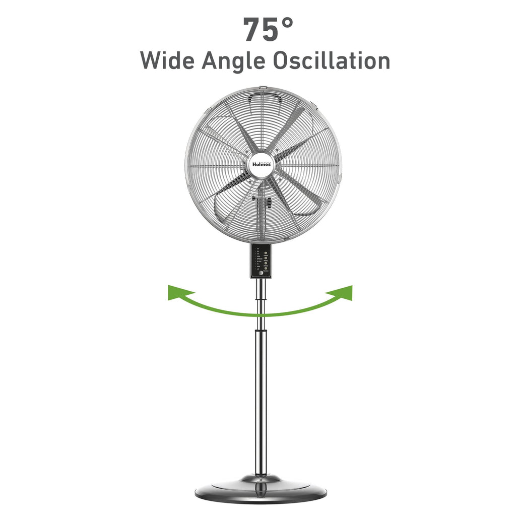 16" Digital Metal Stand Fan 3-Speed Oscillation E301