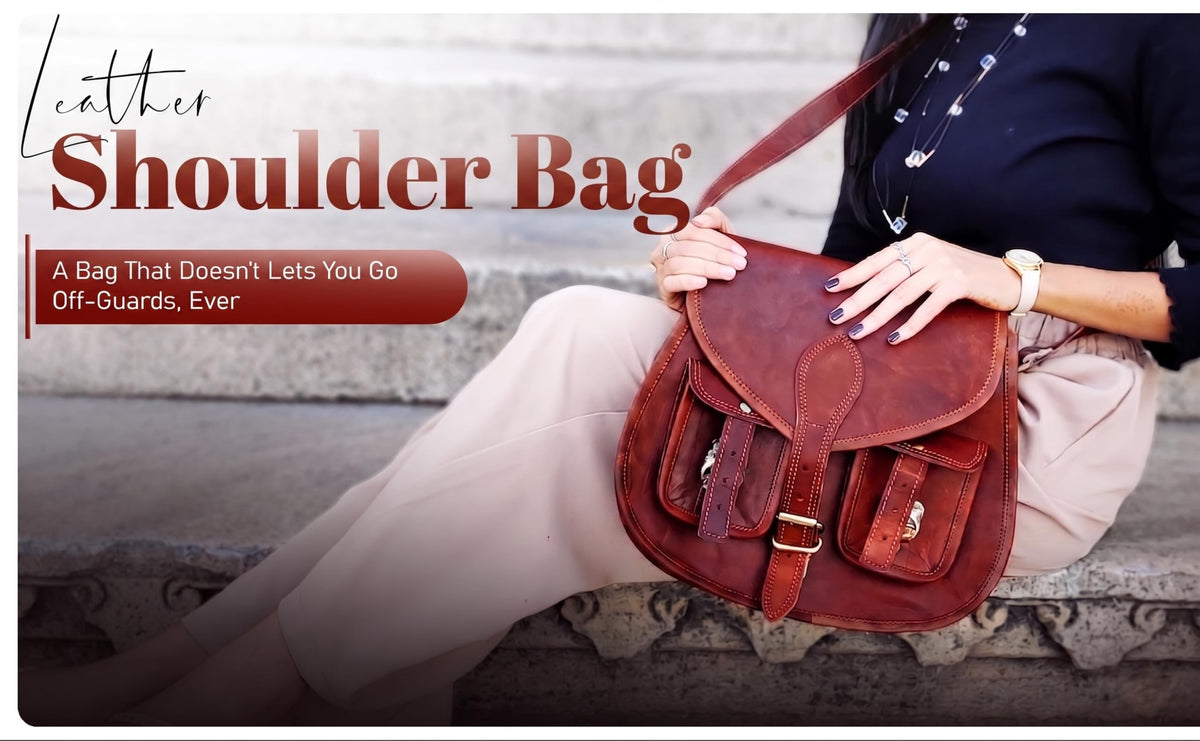 Women Vintage Style Genuine Leather Crossbody Shoulder Bag P8515
