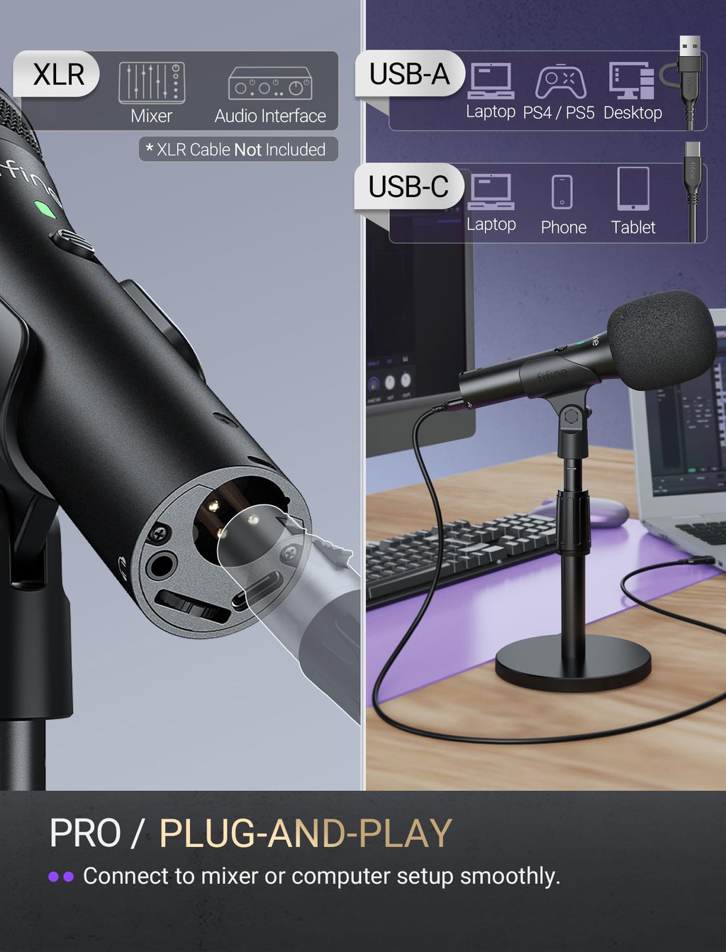 USB/XLR Dynamic Microphone N560032