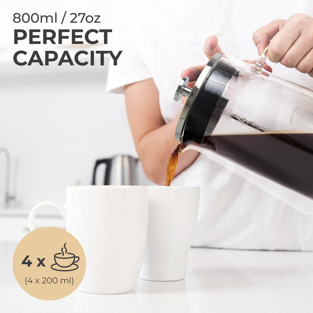 Glass French Press Coffee Maker 27oz F159