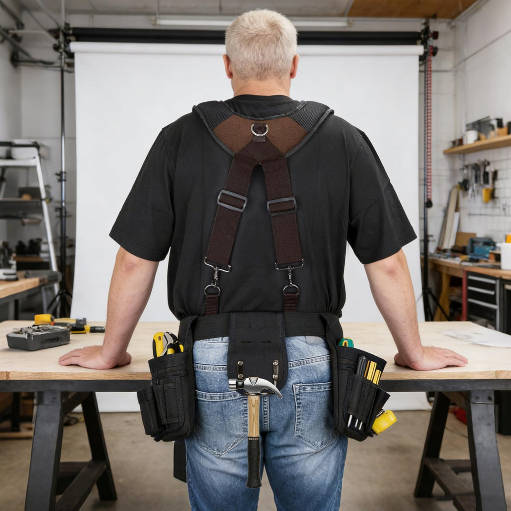 Tool Belt Suspenders with Magnetic Wristband S25859