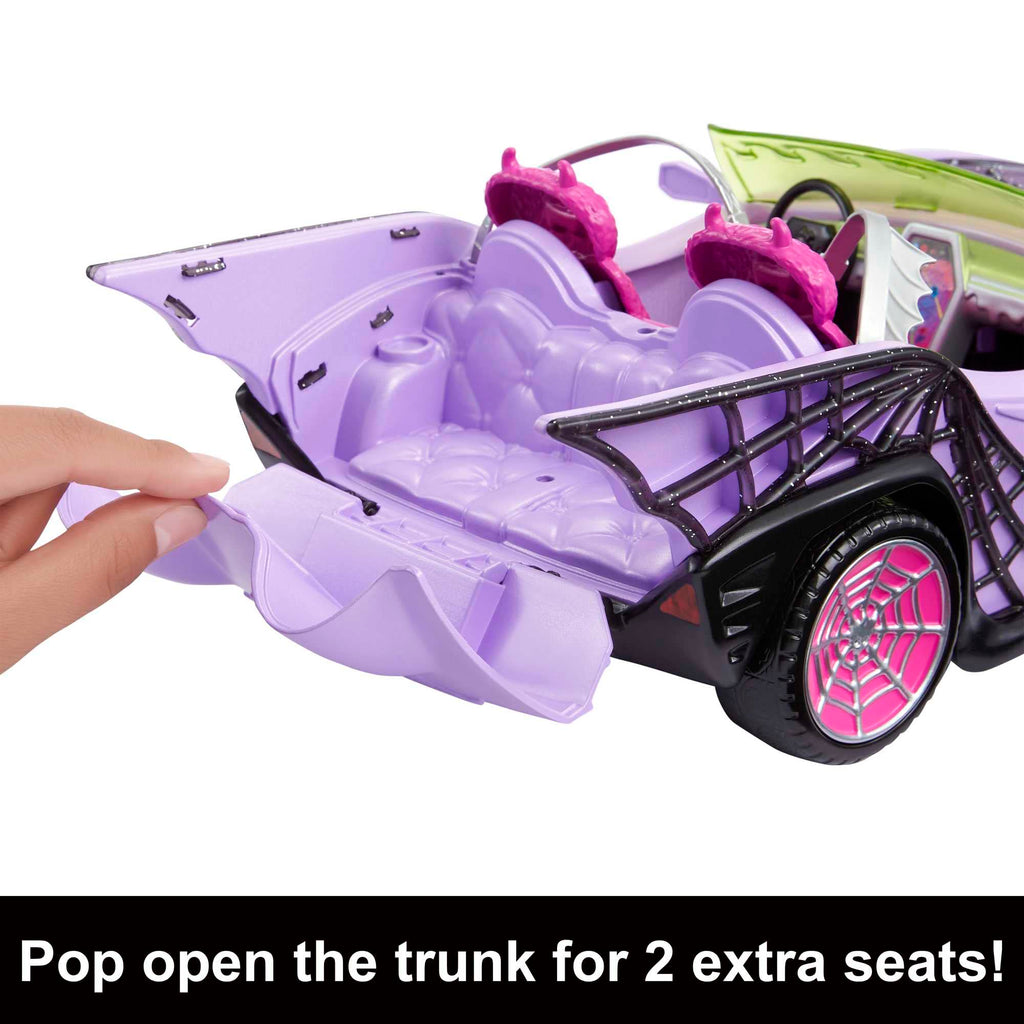 Purple Convertible Toy Car with Spiderweb Details Z9658