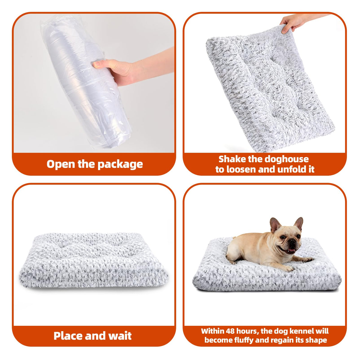Large Washable Plush Dog Bed X912