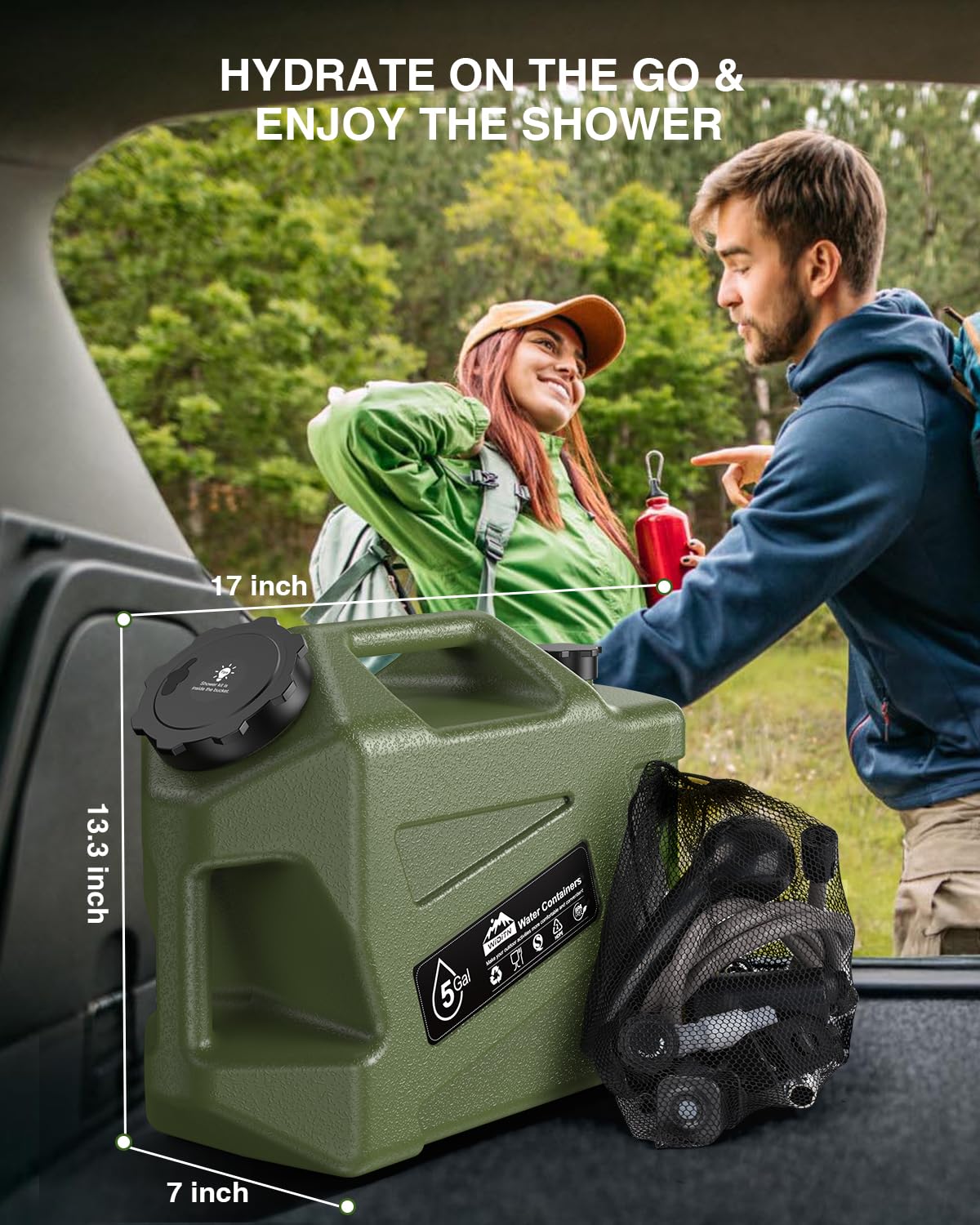 Portable Camping Shower with Water Jug S515