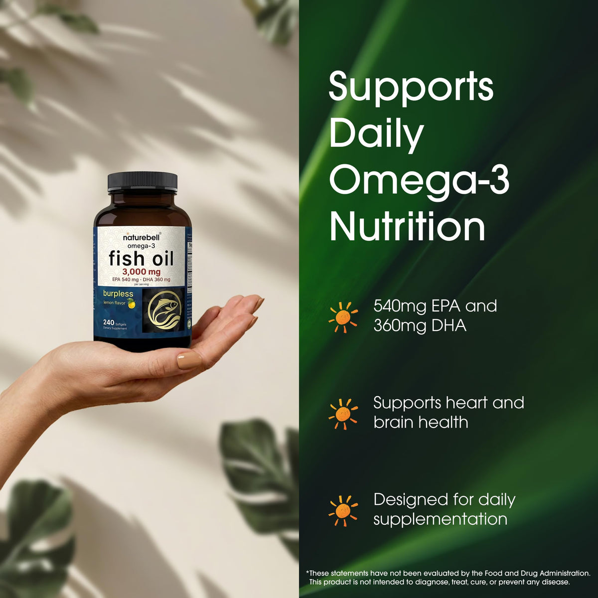 Omega-3 Fish Oil 3,000mg 240 Softgels P2297
