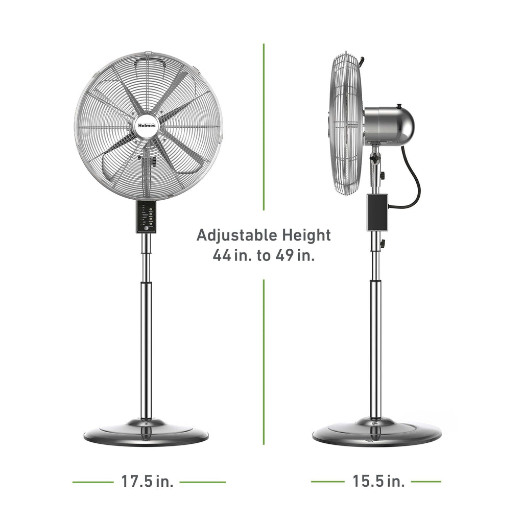16" Digital Metal Stand Fan 3-Speed Oscillation E301
