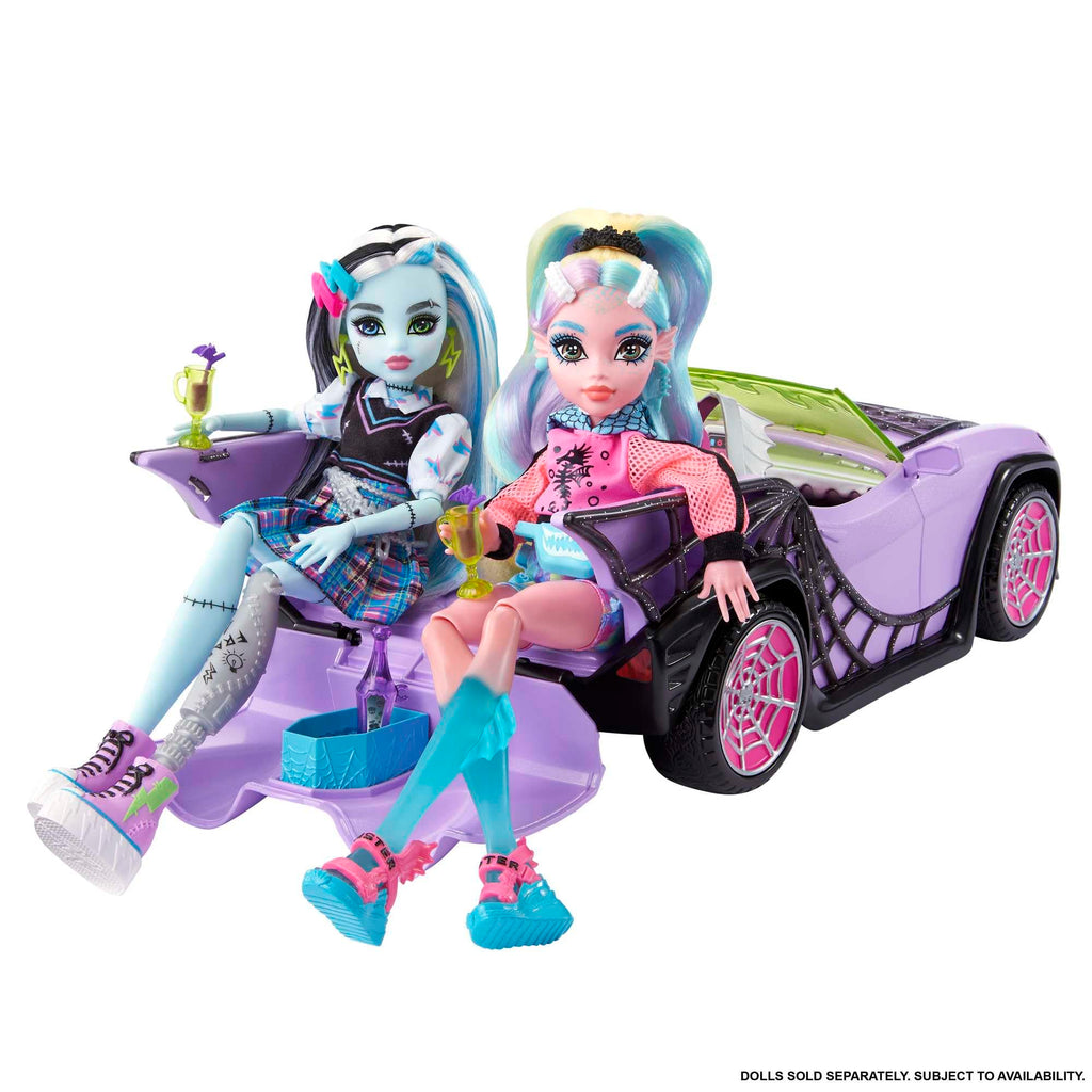 Purple Convertible Toy Car with Spiderweb Details Z9658
