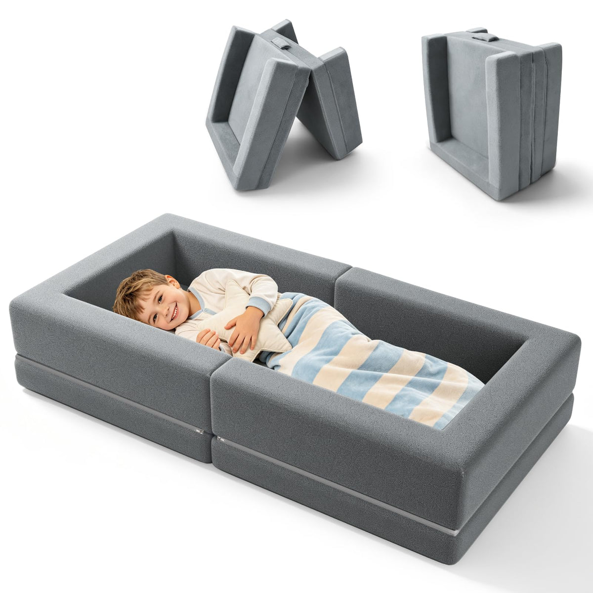 54" Portable Foldable Foam Toddler Bed N2554