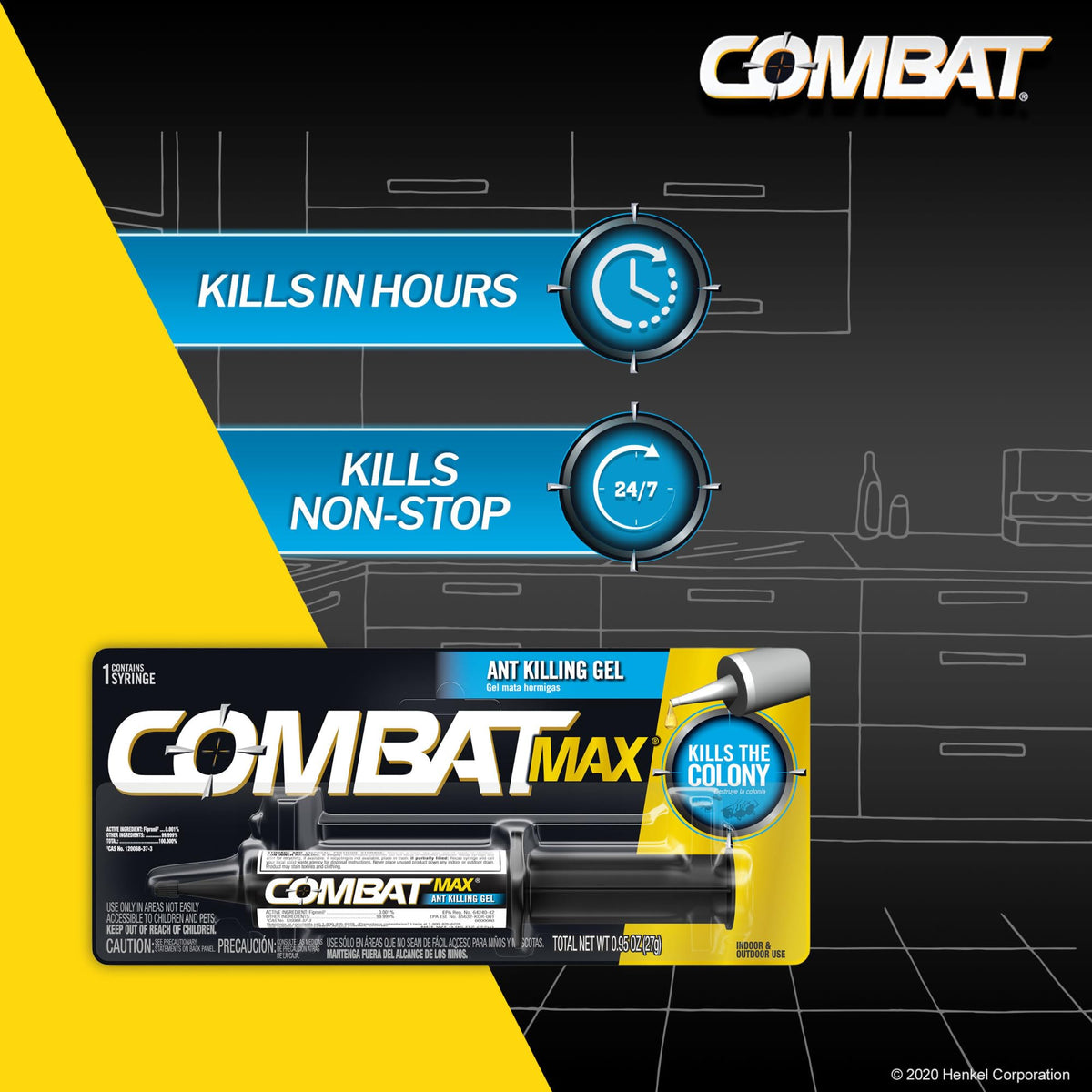 Combat Ant Killing Gel, 27 Gram M29505