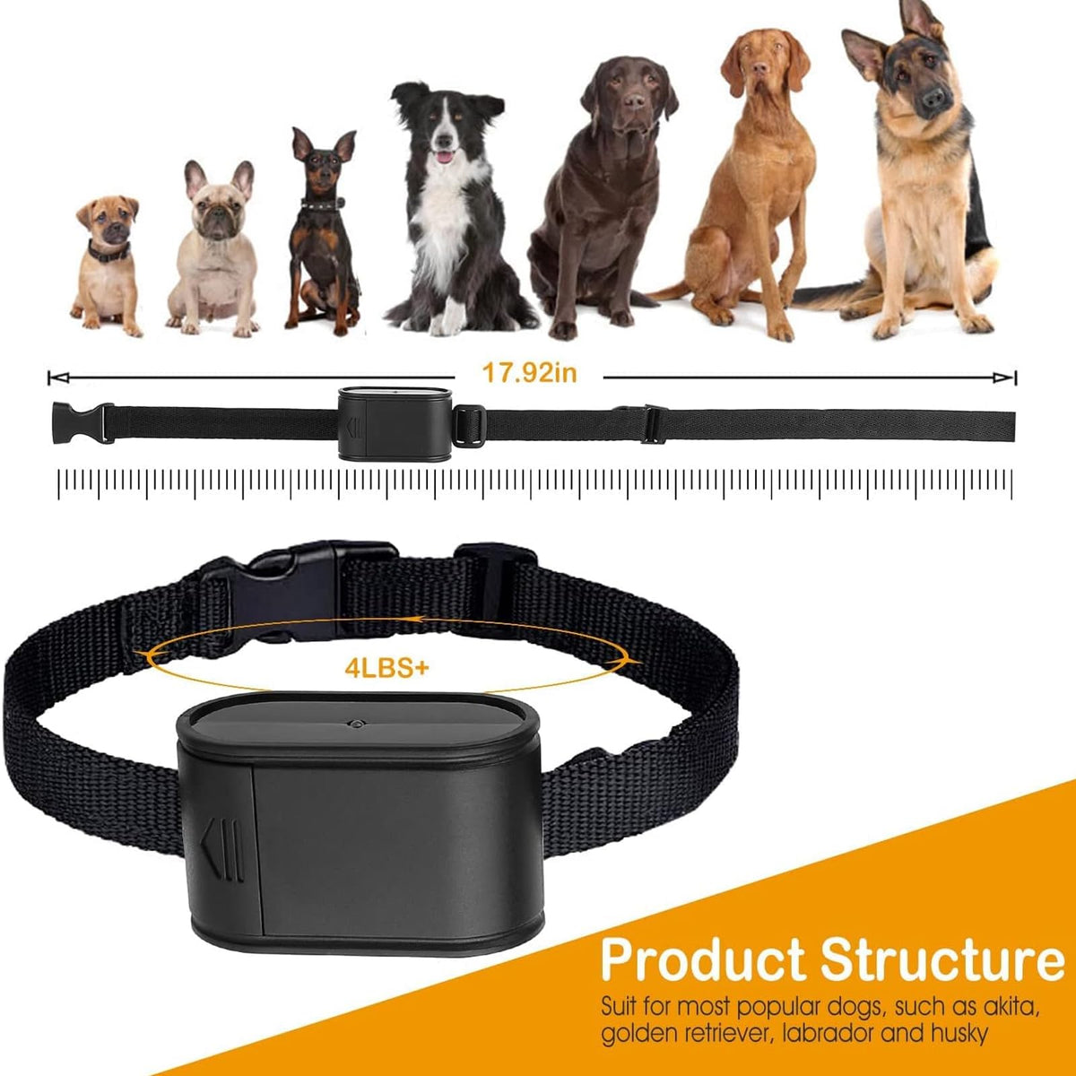 Electronic Dog Fence & Training Collar, 1/2 Acre Waterproof O3188