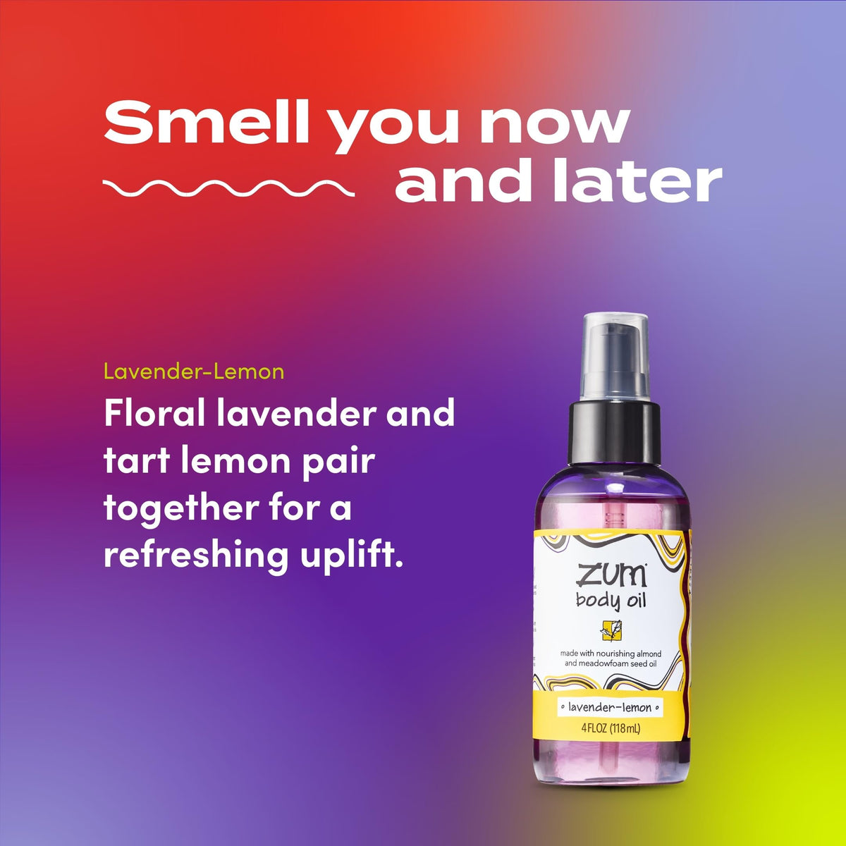Lavender-Lemon Body & Massage Oil 4 fl oz O515