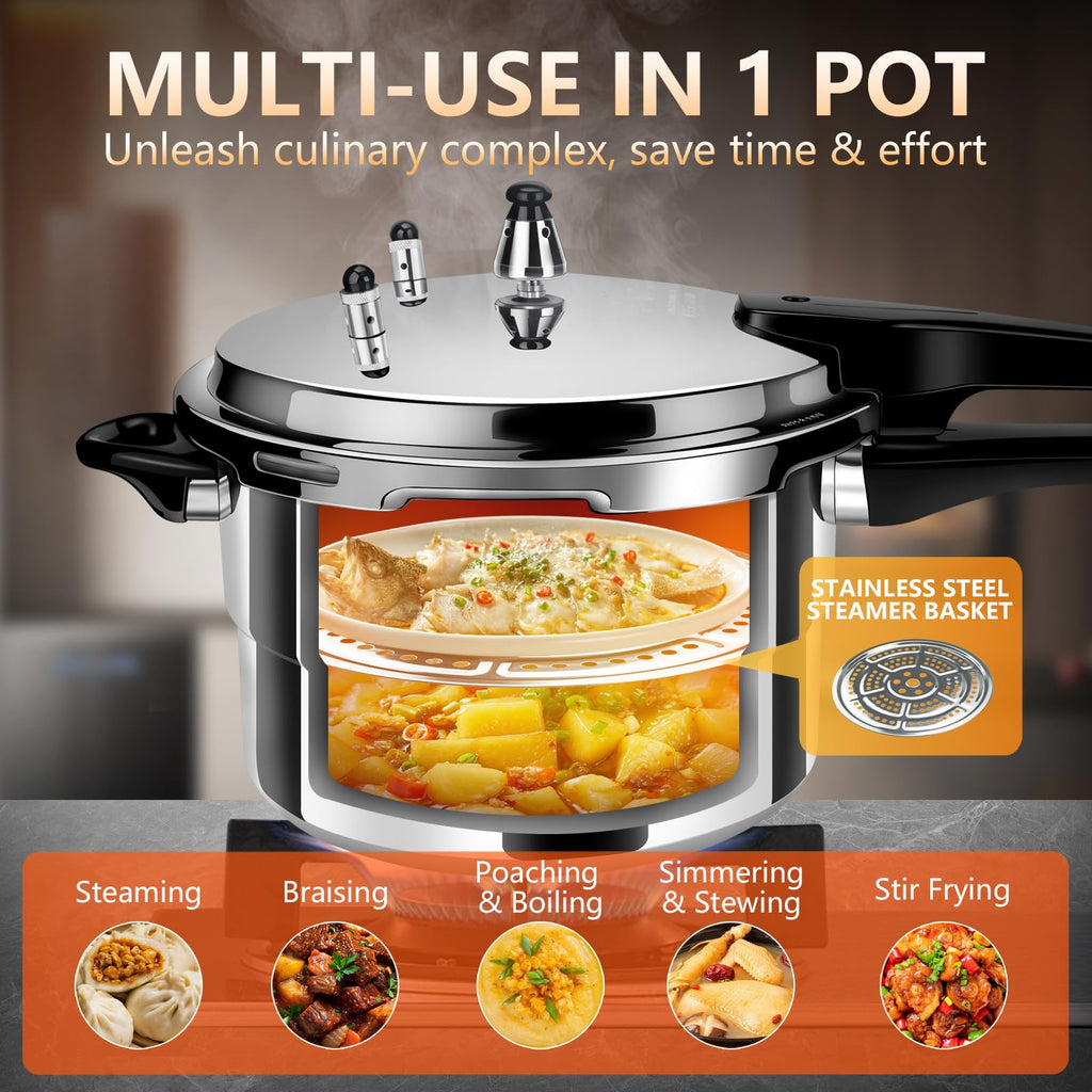 Aluminum 4.22Qt Pressure Cooker Y99592