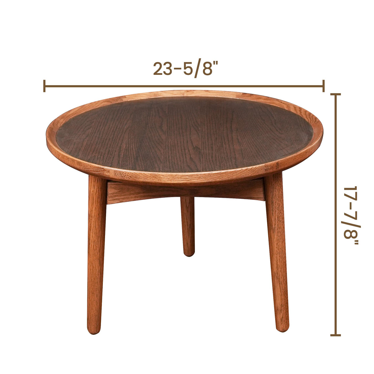 24 Round Solid Oak Coffee Table J3427