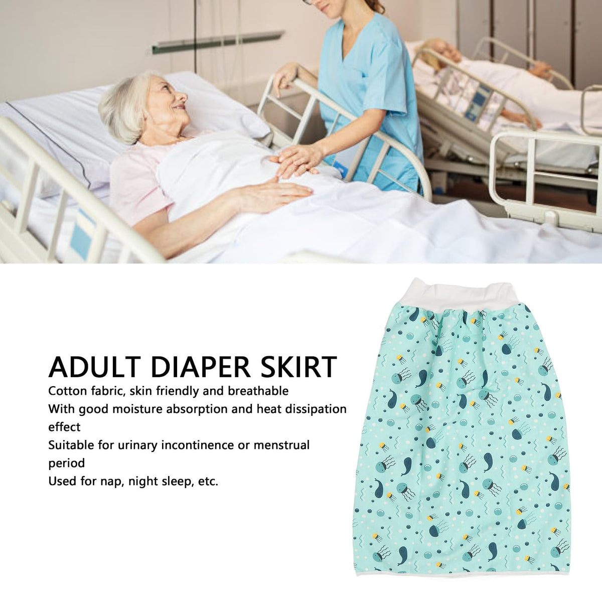Washable Cotton Reusable Incontinence Bed Pad XL P47937