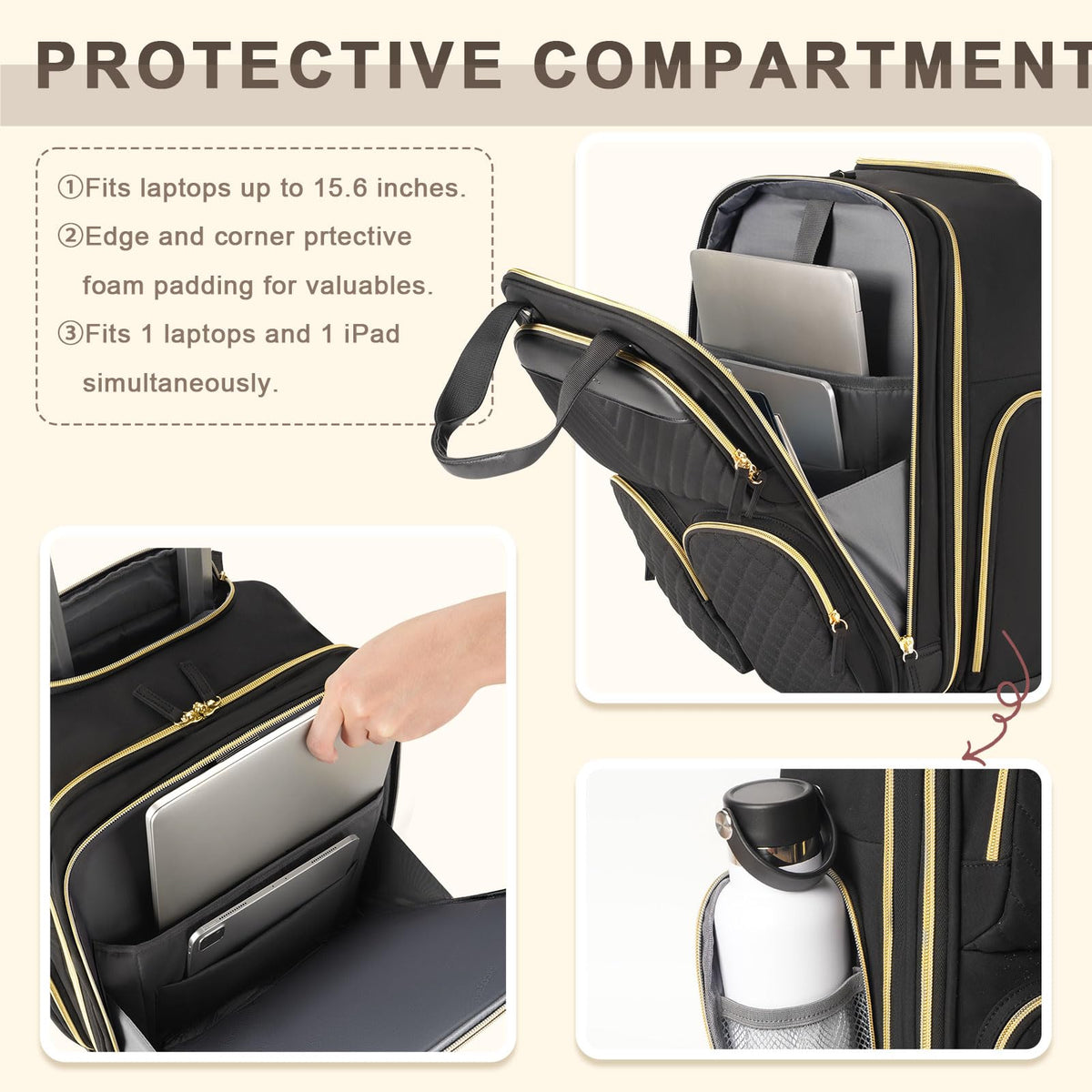 Underseat Carry On Luggage with Wheels S7211
