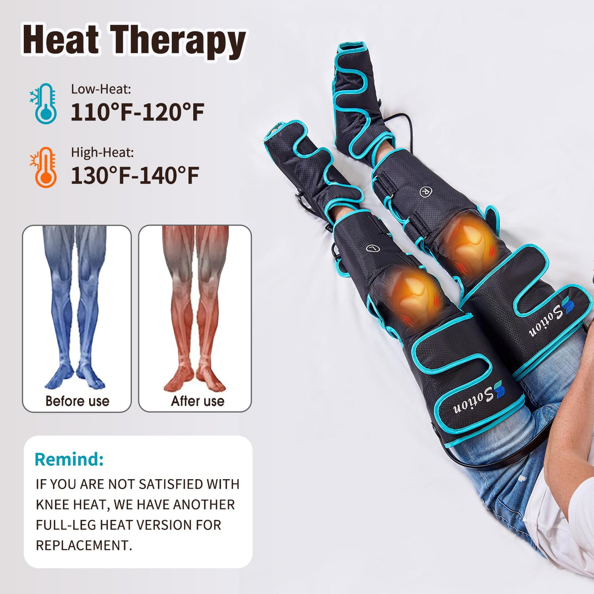 Leg Massager with Heat and Compression G418725