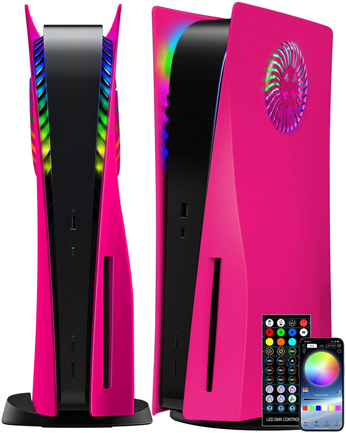 Nova Pink Vented Faceplate for PS5 Disc Edition S3803