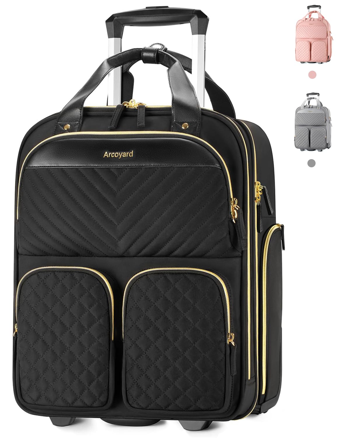 Underseat Carry On Luggage with Wheels S7211