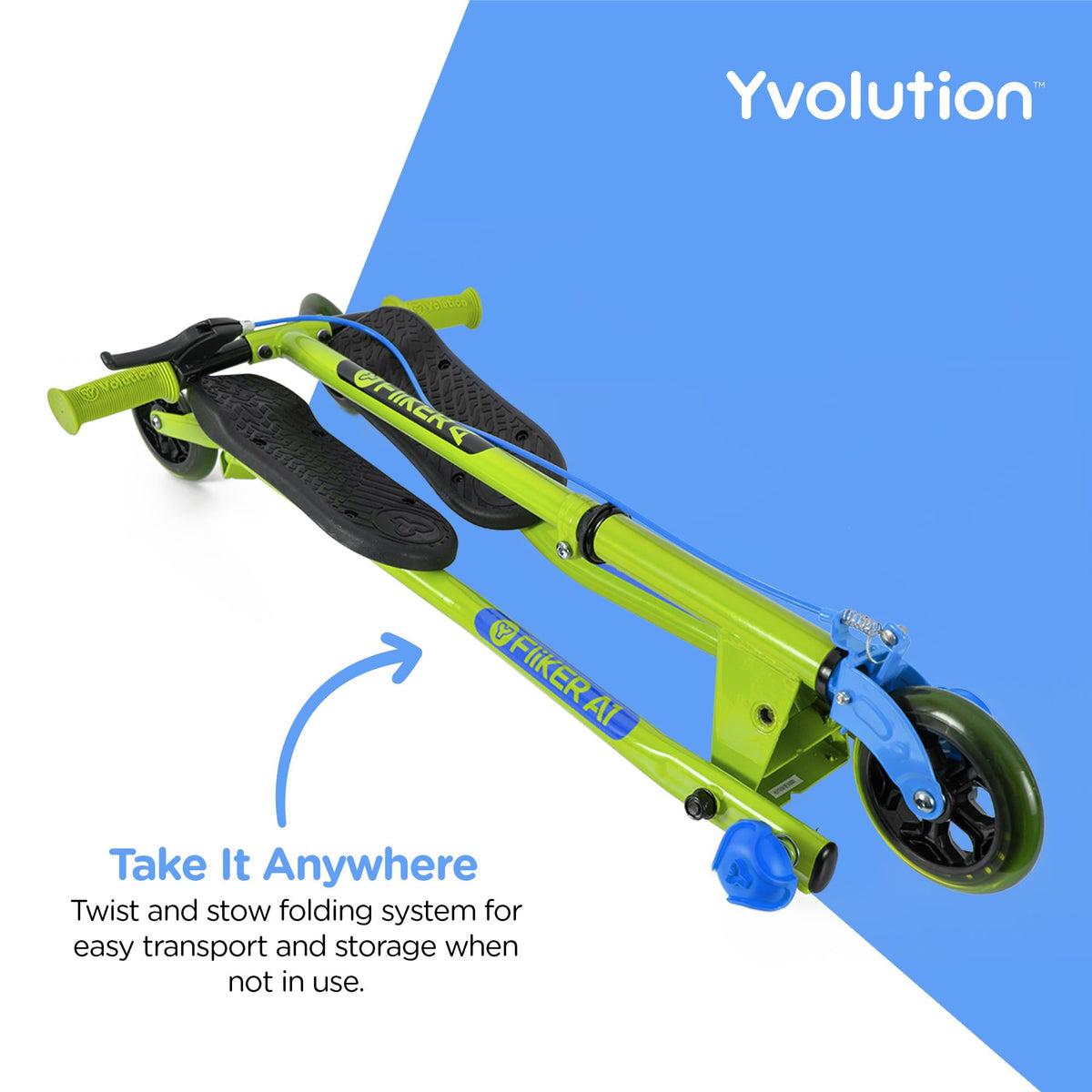 3-Wheel Wiggle Scooter with Hand Brake M180