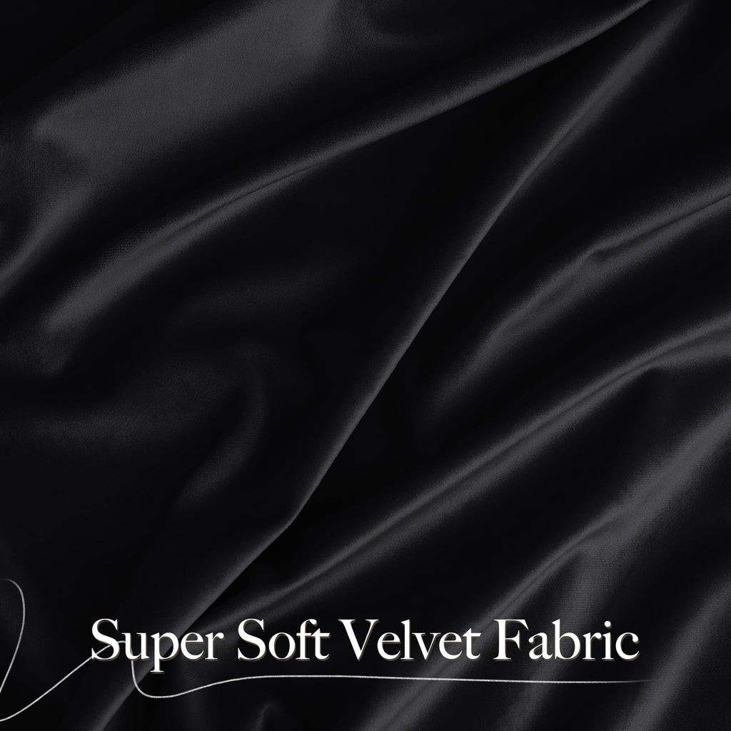 Black Out Velvet Curtains 108 inches Long N354