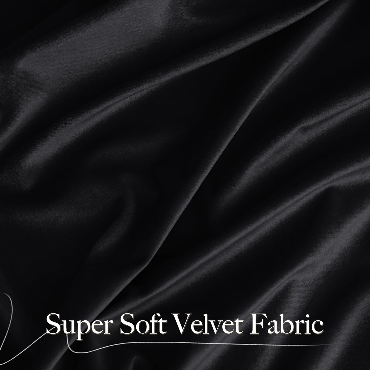 Black Out Velvet Curtains 108 inches Long N354