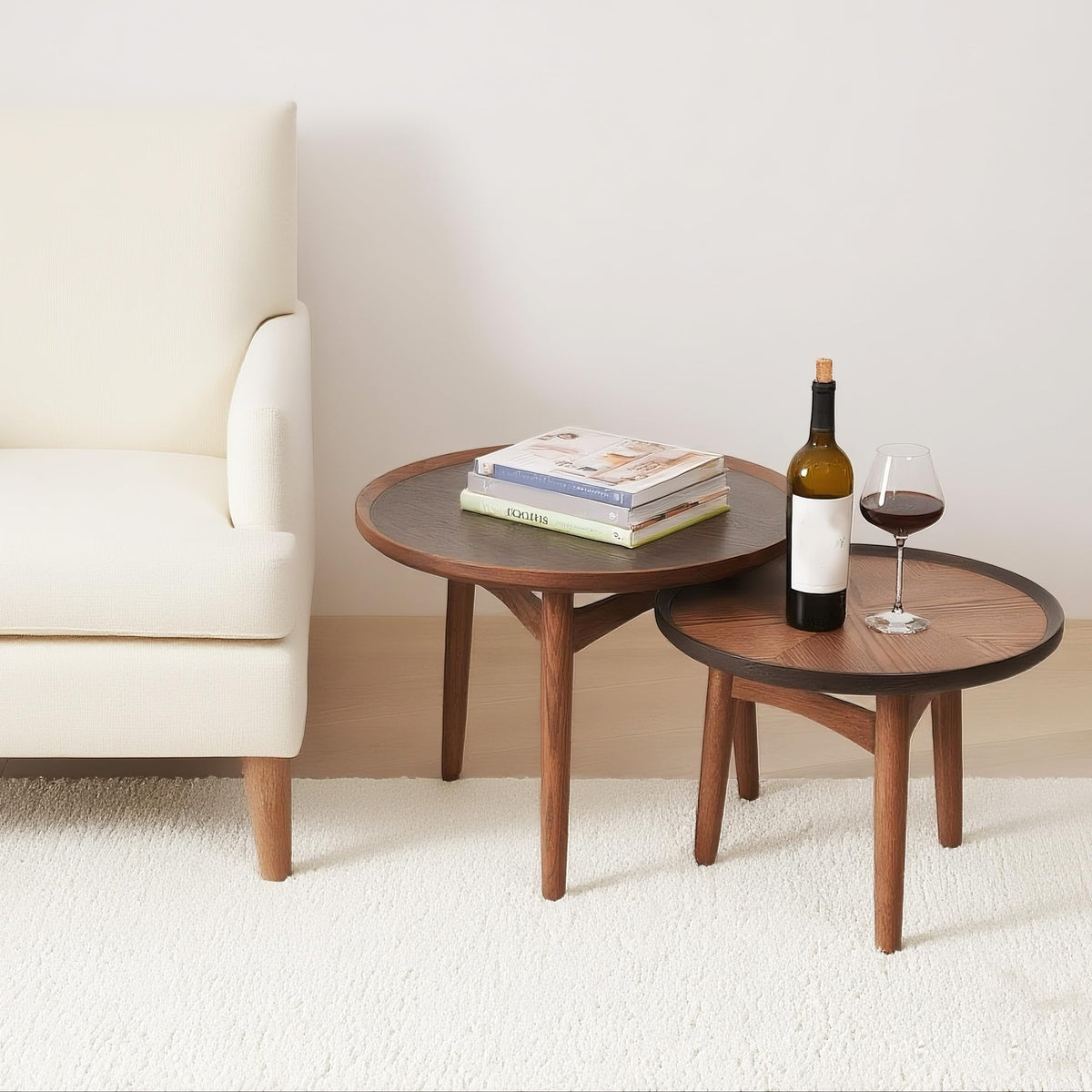 24 Round Solid Oak Coffee Table J3427