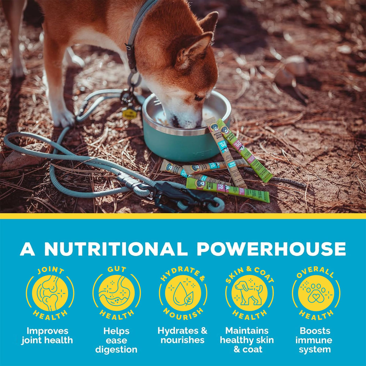 Beef Bone Broth Powder with Chondroitin Glucosamine & Turmeric F653