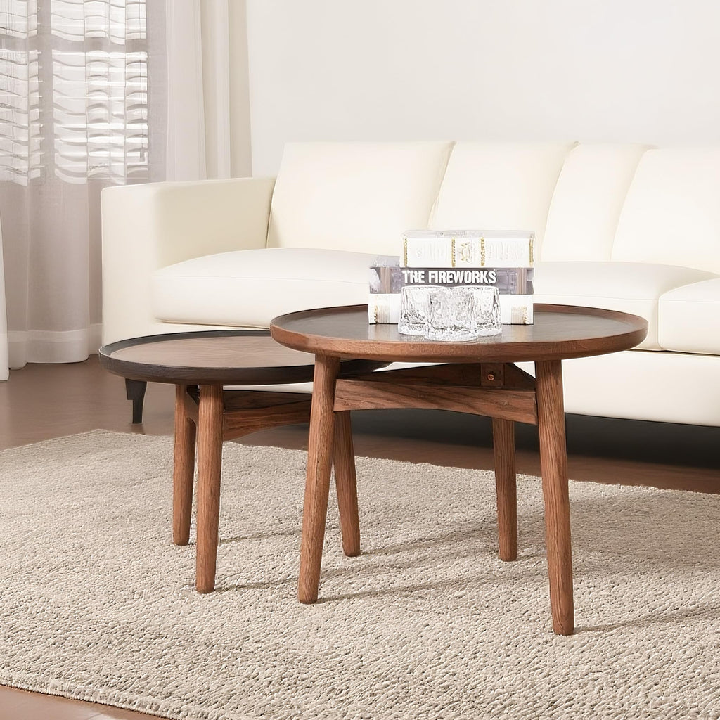 24 Round Solid Oak Coffee Table J3427