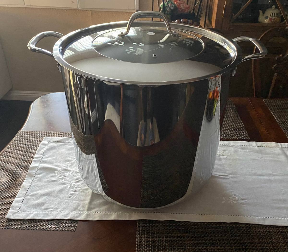 Stainless Steel 60-qt Stockpot with Steaming Rack J199