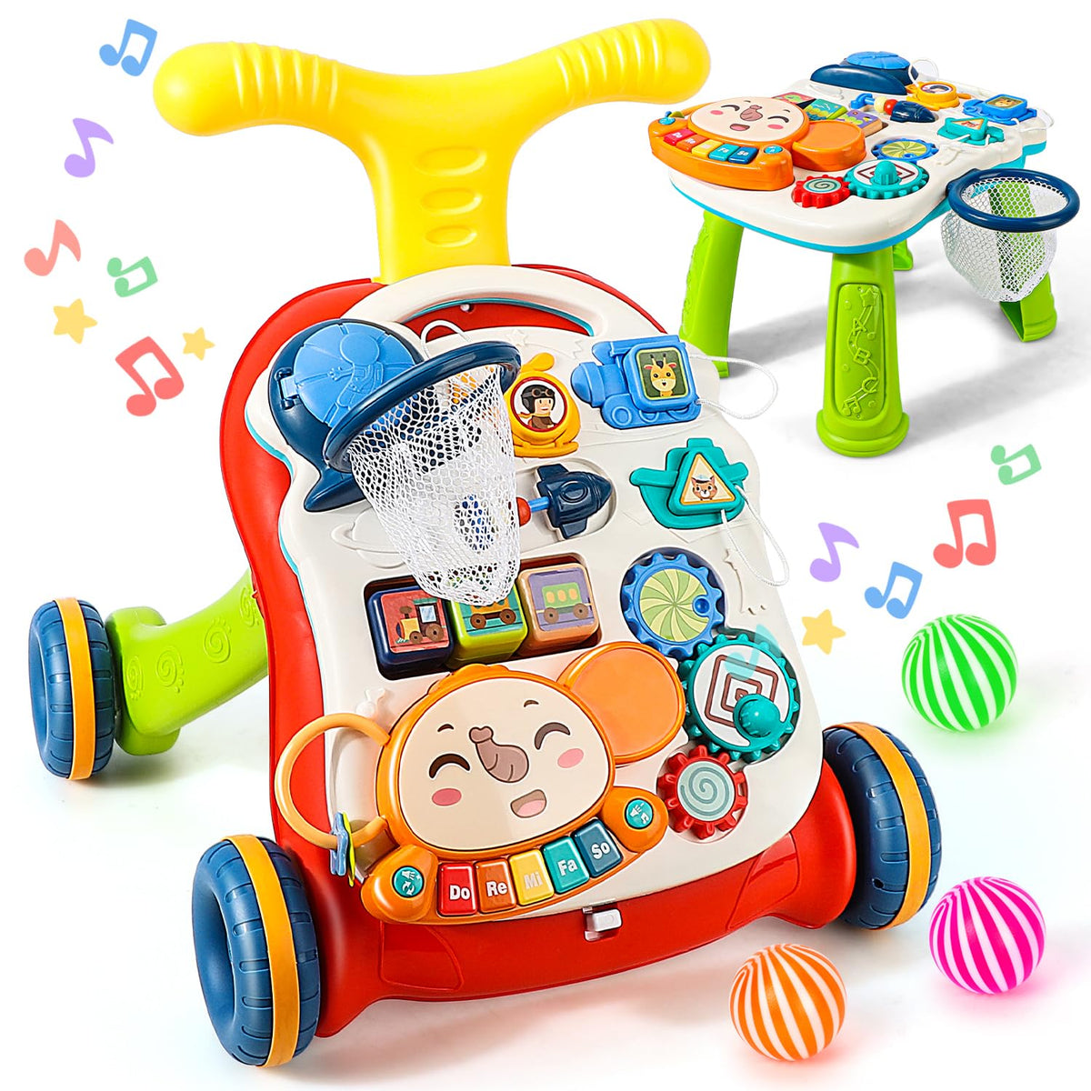 3-in-1 Baby Push Walker & Activity Center K530535