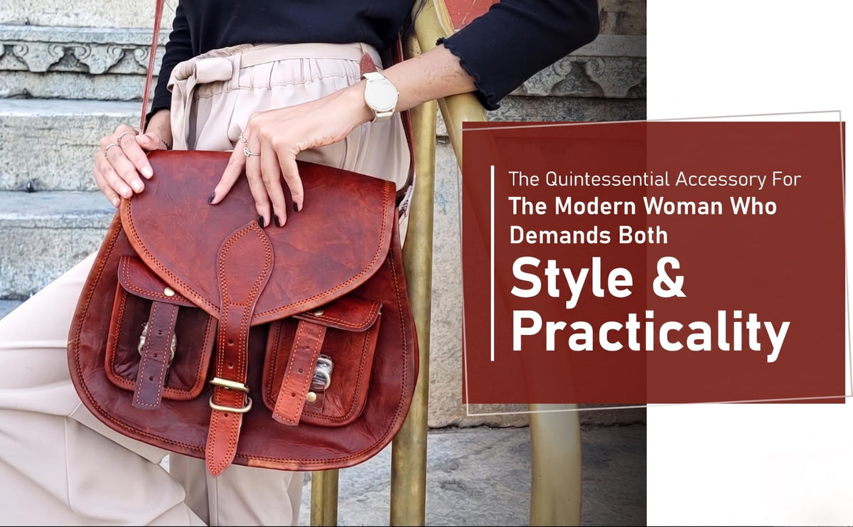 Women Vintage Style Genuine Leather Crossbody Shoulder Bag P8515
