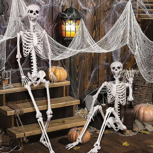 2-Pack 67" Posable Skeletons with Movable Joints X40289