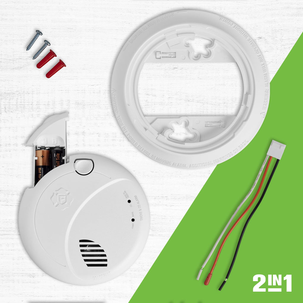 Hardwire Combination Smoke & Carbon Monoxide Alarm with Voice Z153794