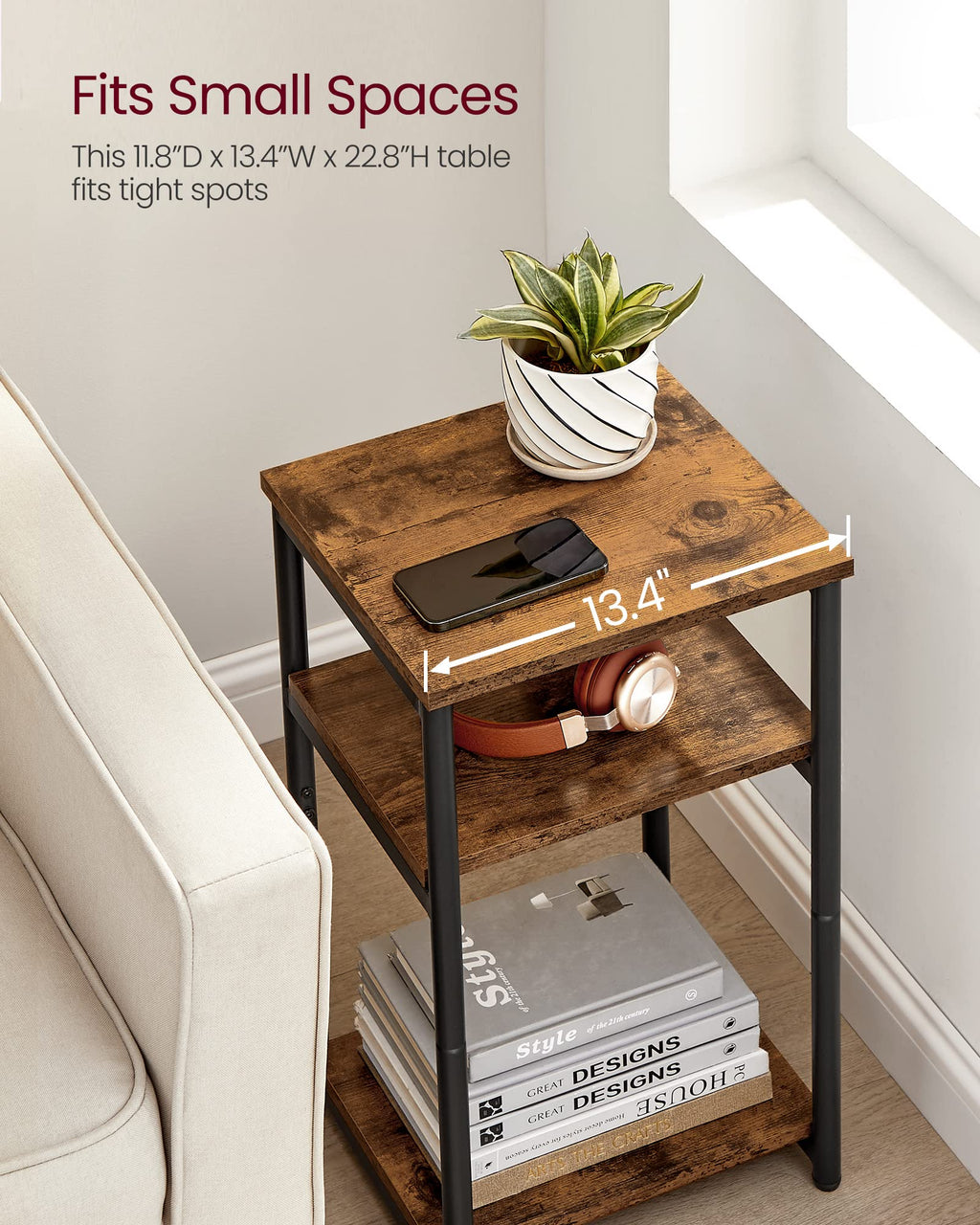Small Steel Side Table D92647