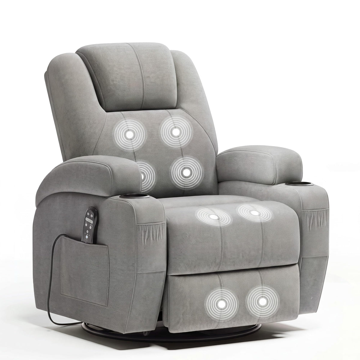 360° Swivel Rocker Recliner Chair with Massage Z6518