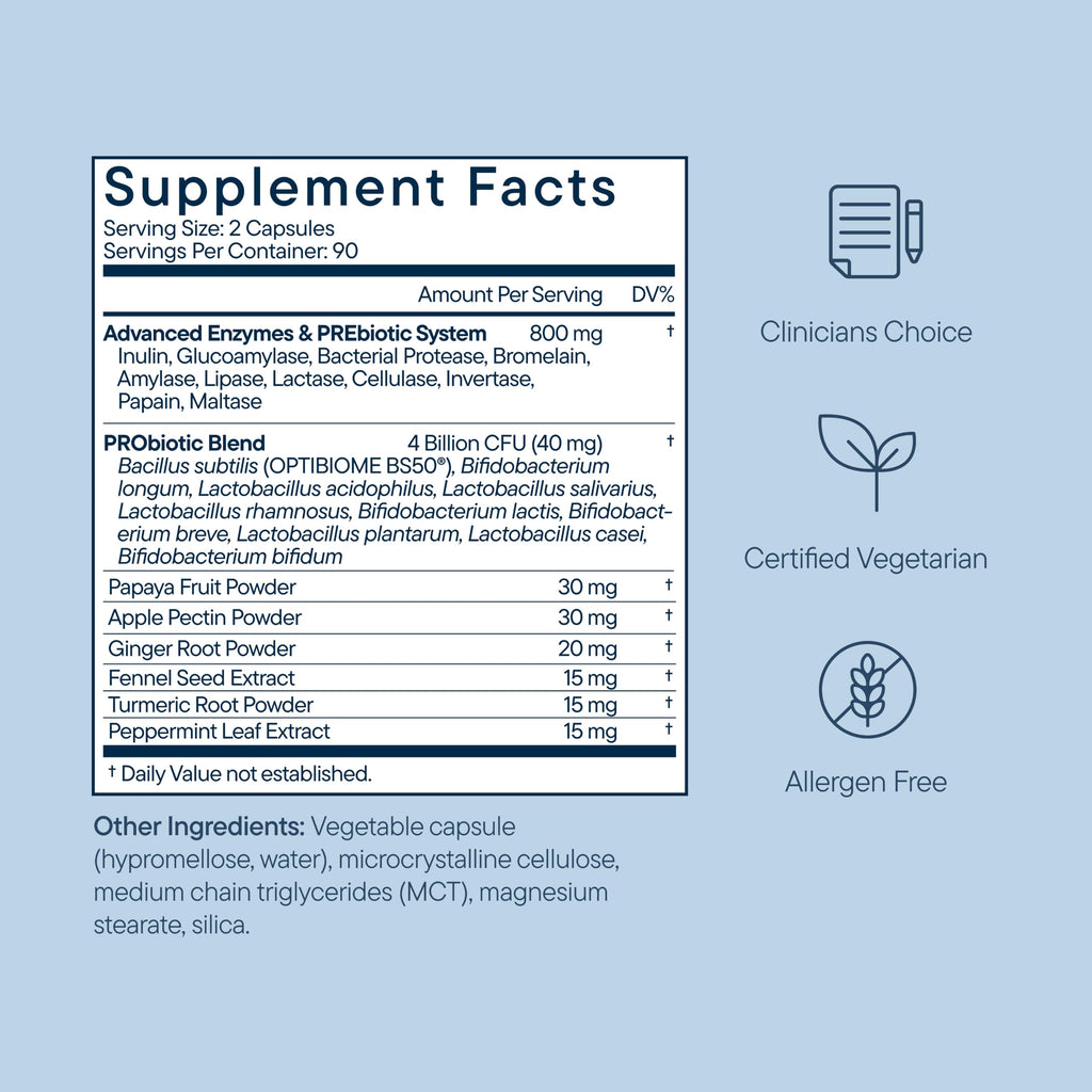 Digestive Enzymes Probiotics 180 CT Z5764