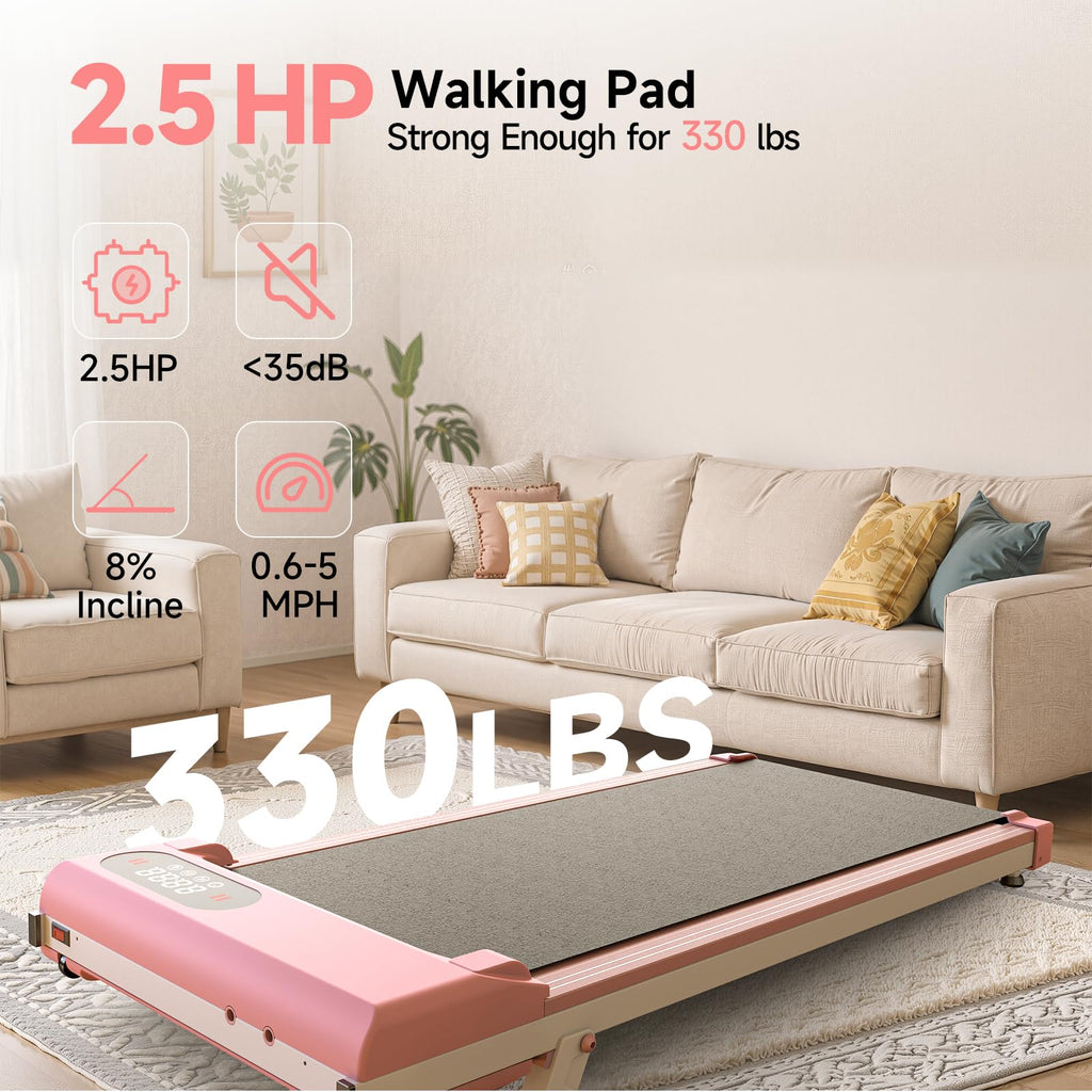 Incline Walking Pad with 8% Incline & 2.5HP Z627638