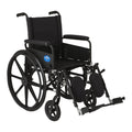 Lightweight Wheelchair with Swing-Back Desk-Length Arms and Elevating Leg Rests Y731