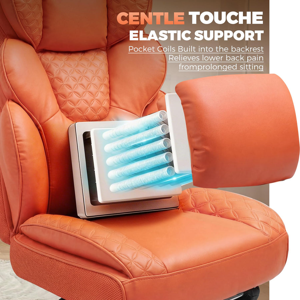 Big and Tall High Back Executive Chair with Footrest R654876