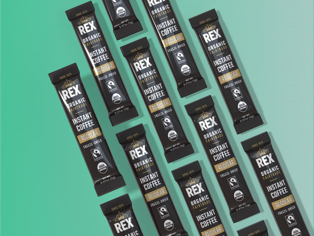Organic Fairtrade Medium Roast Instant Coffee Sticks 25 Count P782618