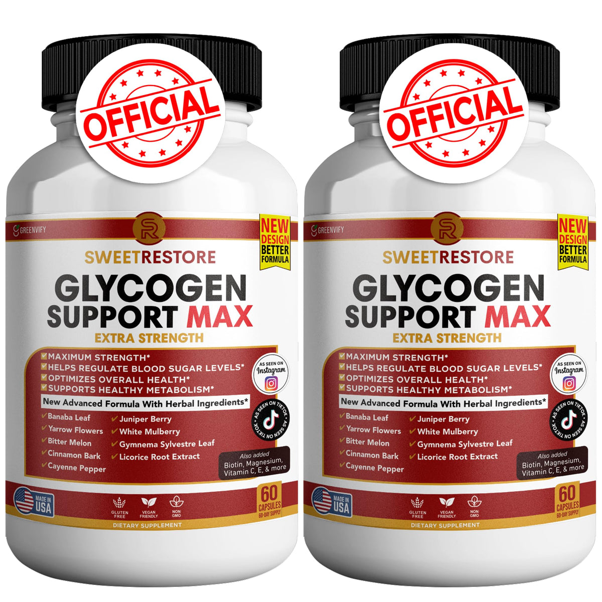 120 Capsules Glycogen Support P843226