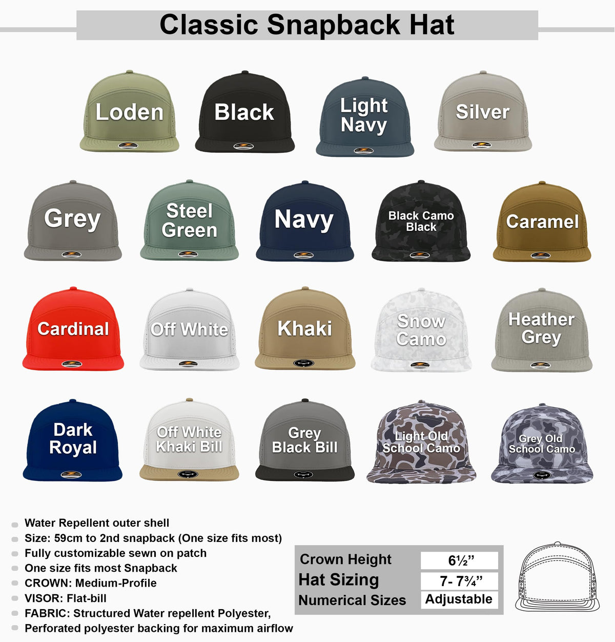 Custom Logo Patch Baseball Cap C364