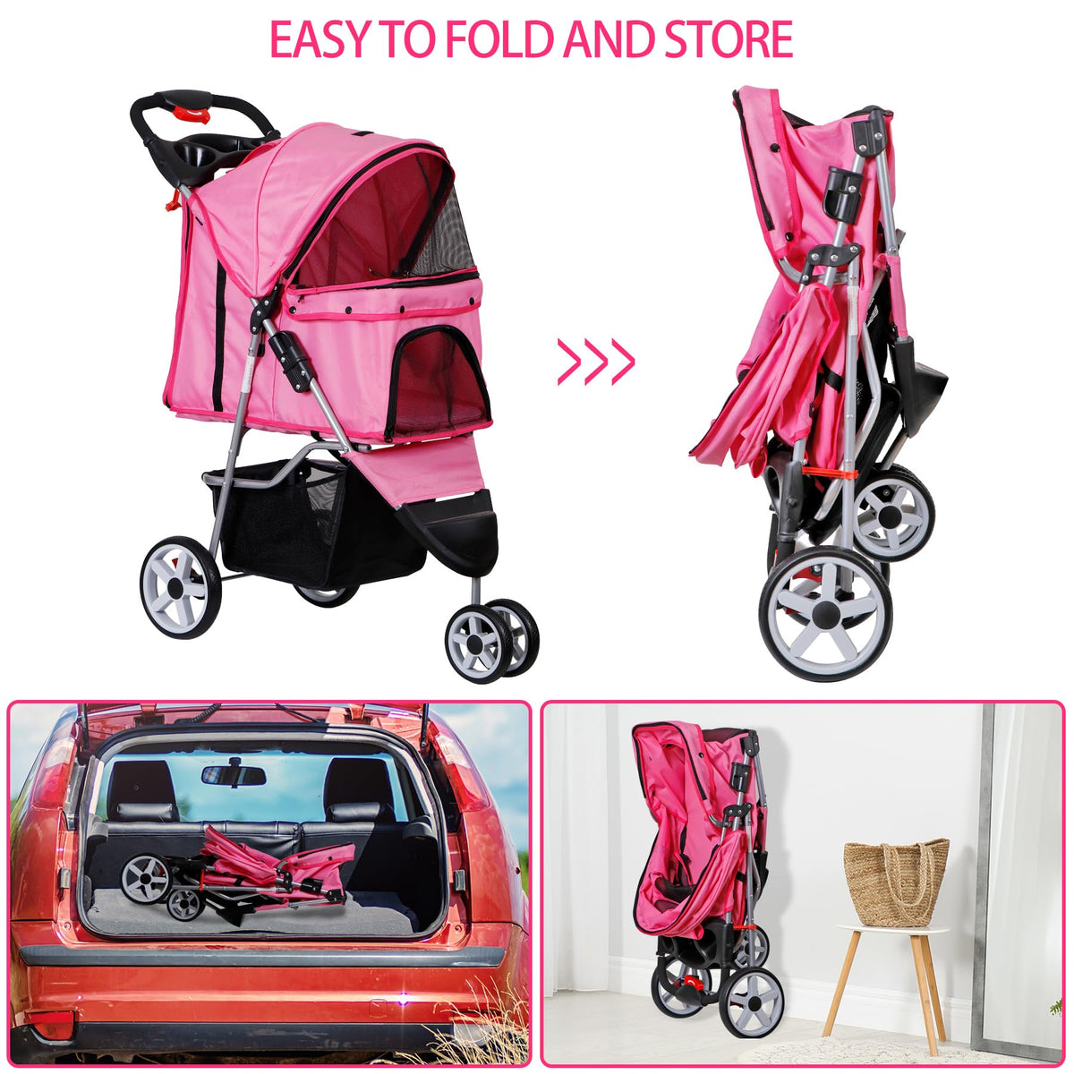 Foldable Pet Stroller S6887