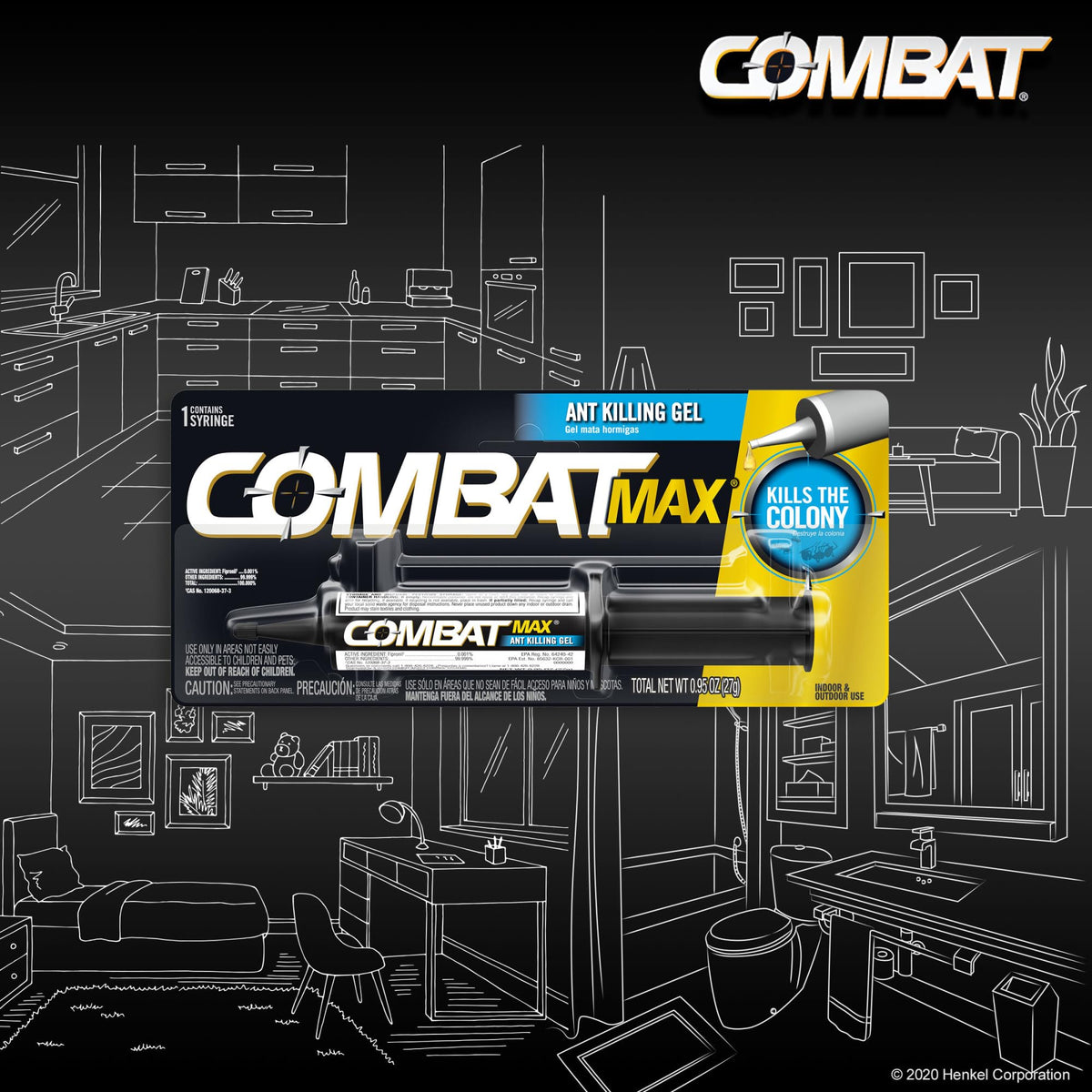 Combat Ant Killing Gel, 27 Gram M29505