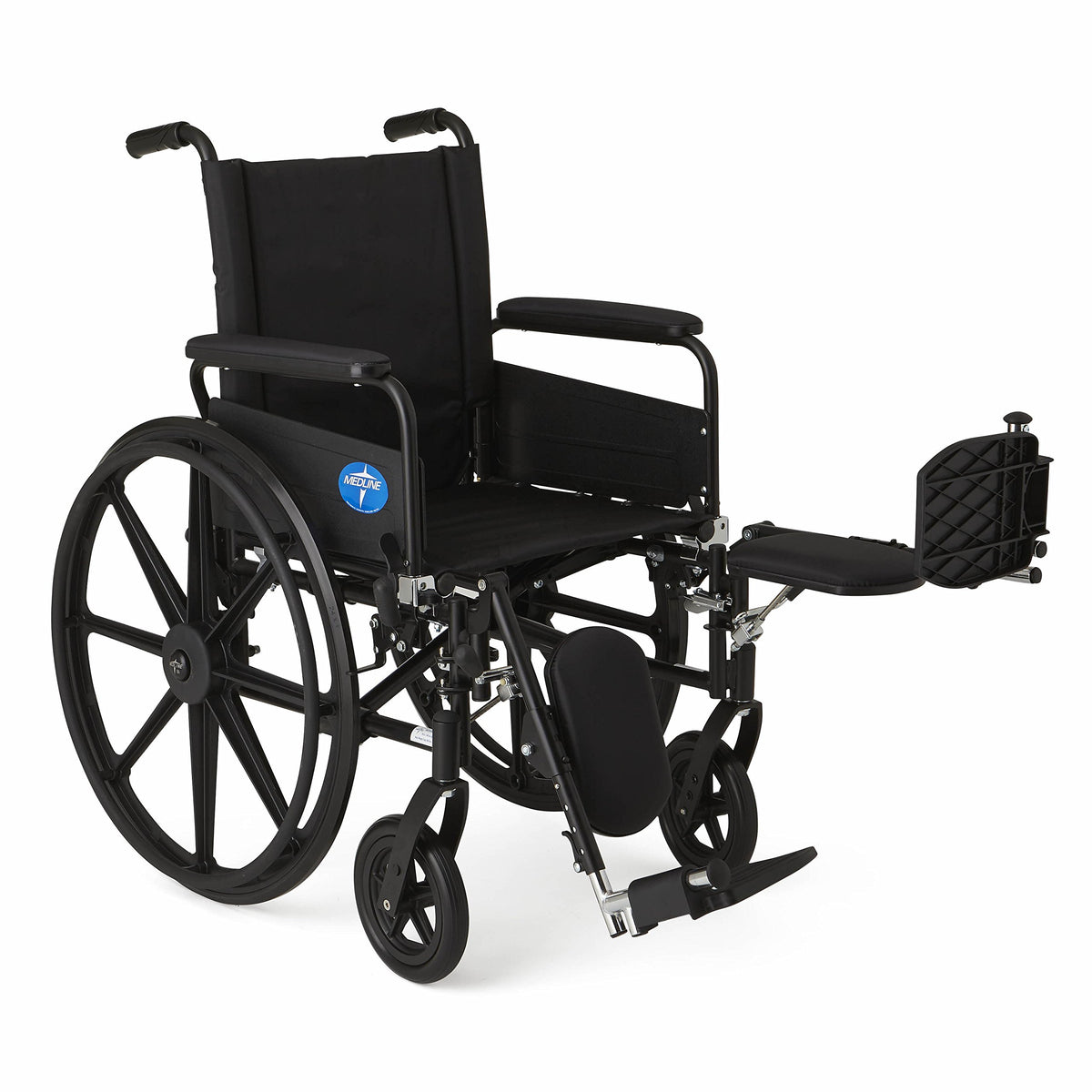Lightweight Wheelchair with Swing-Back Desk-Length Arms and Elevating Leg Rests Y731