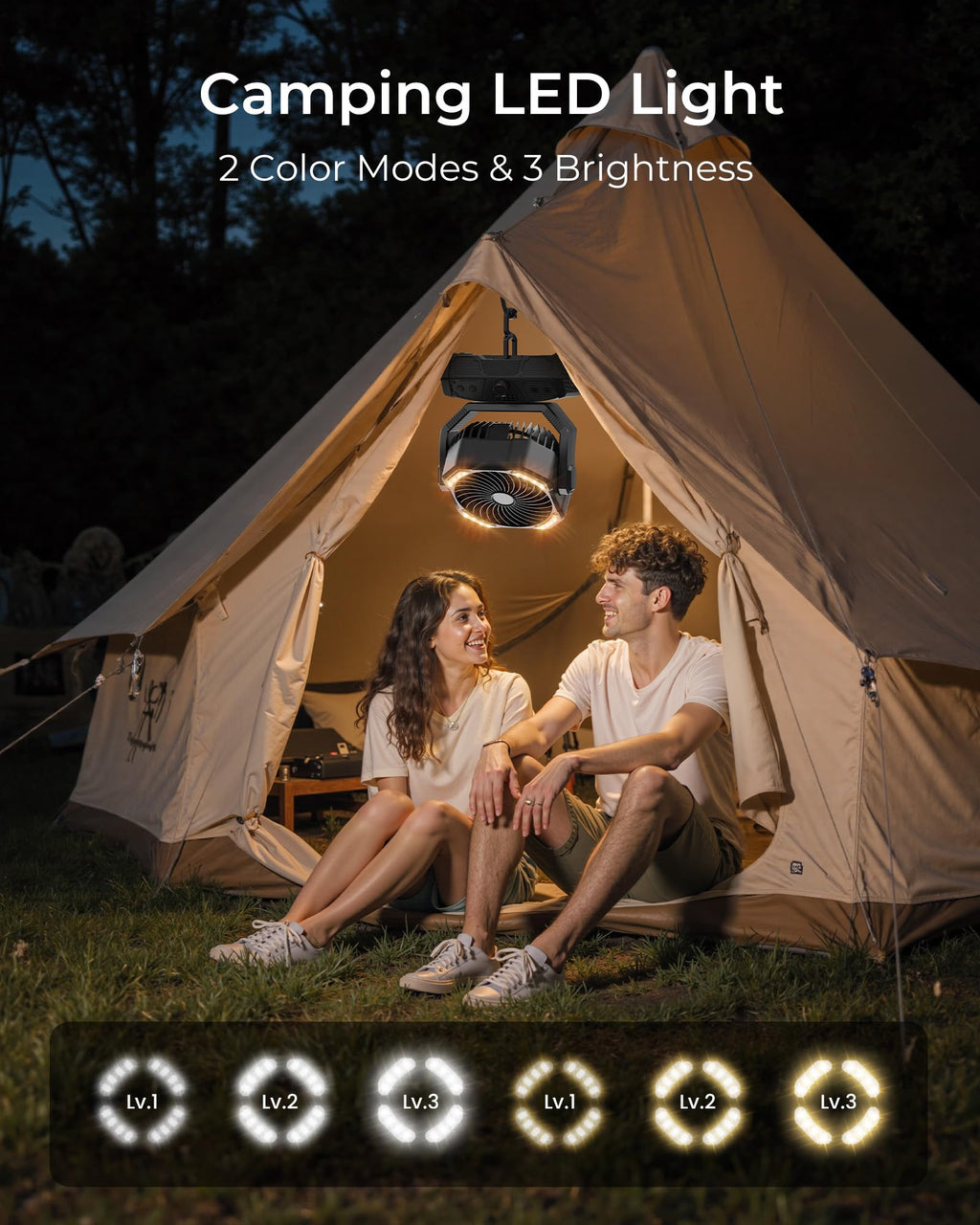 Portable Camping Fan with Remote H191