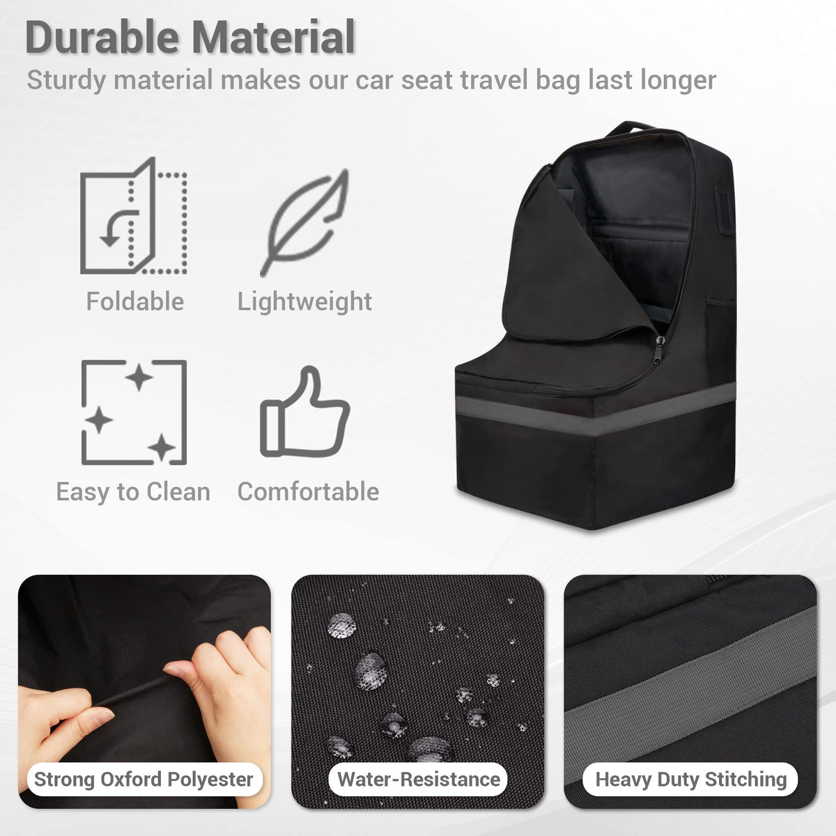 Padded Gray Car Seat Travel Bag R733692